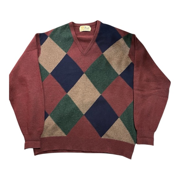 VTG Pringle of Scotland Argyle Cashmere Sweater